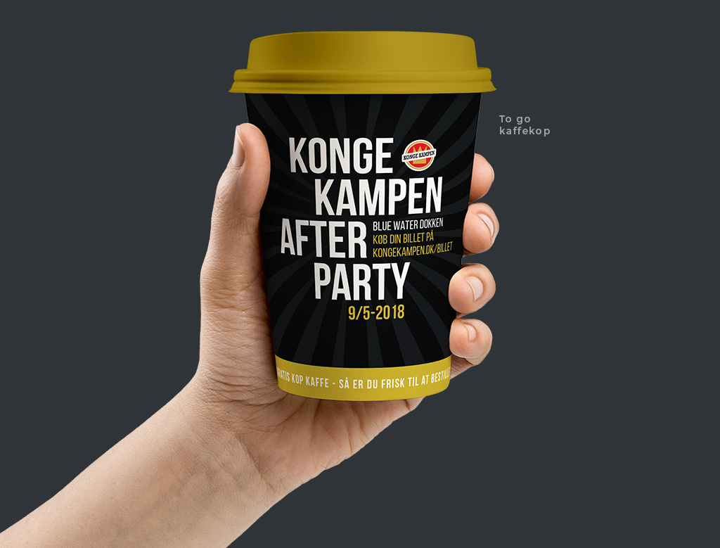 Kongekampen Afterparty - design af kaffekop